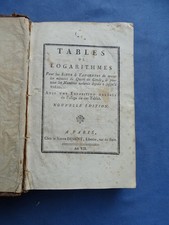 Tavole Logaritmi-Tables des