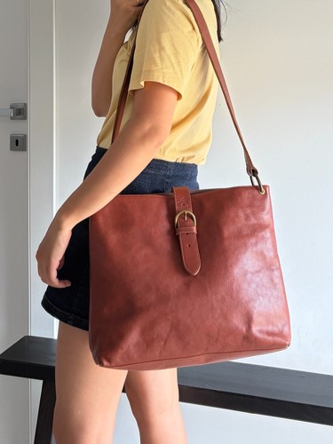 Bisonte cognac leather - cognac,