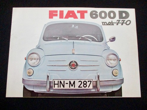 Fiat 600d mot 770 1961 - 600d,