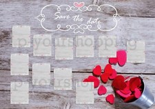 Tableau Mariage Matrimonio shabby love personalizzato 50x70-70X100cm+omaggio