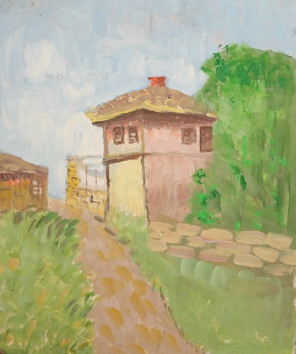 Dipinto olio vintage - ad,