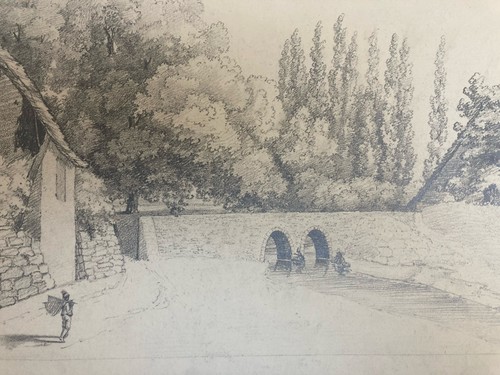 Grande disegno xix 1850 matita - grande,