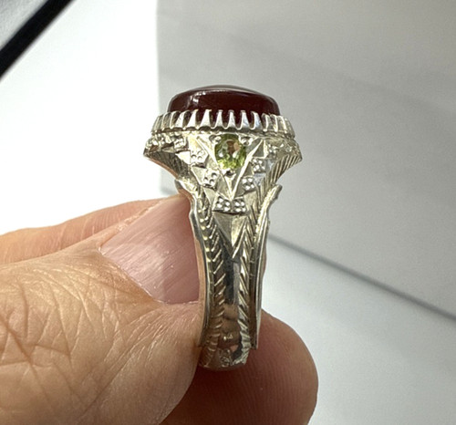 Anello uomo argento inciso - anello,