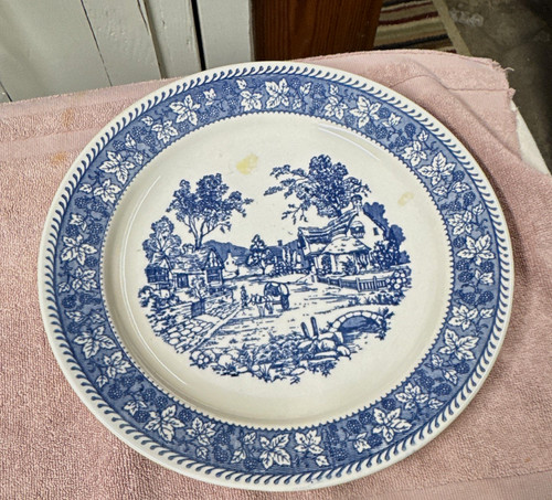 Piatto rotondo paesaggio