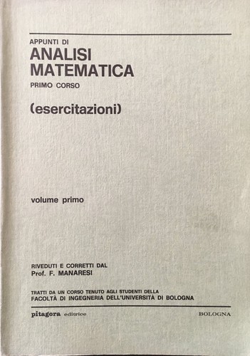 Appunti analisi matematica - appunti,