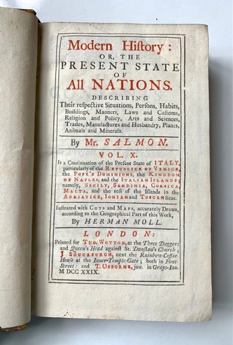 1729 thomas salmon - 1729, modern