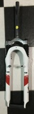 Forcella bici Mountain Bike Teckno MRA 26" 1 1/8 MTB Fork suspension bianca