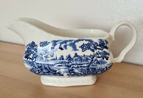 Barca vintage blu bianca - vintage,