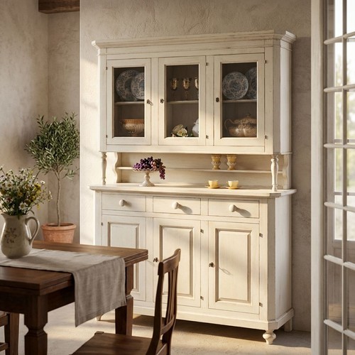 Credenza con vetrina - credenza,