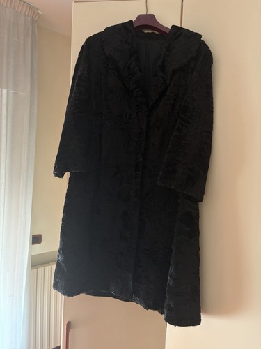 Cappotto donna astrakan - cappotto, nero