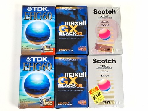 Cassetta vhs vuota nuova - 6x, vhs-c