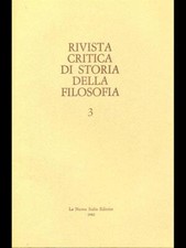 RIVISTA CRITICA DI STORIA