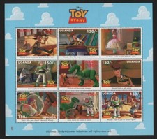 Foglietto "Scene Toy Story, 1", 1997 - Uganda - DISNEY - MNH ** [DIS23]