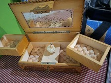 antico portagioie intarsiato