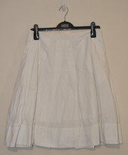 Gonna estiva donna bianca Ralph Lauren pannello 100% cotone UK 8