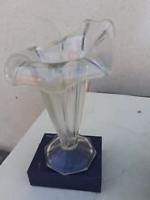 Vaso fiori liberty a forma di giglio vetro