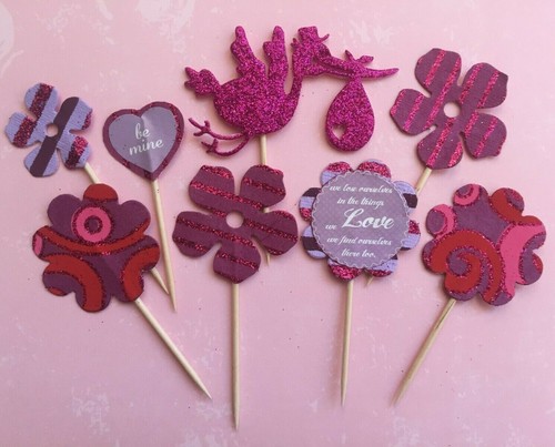 Cupcake toppers cicogna - 8,