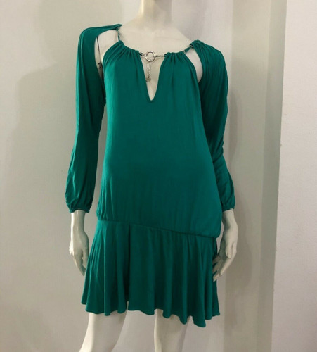 Denny rose vestito abito verde - vestito,
