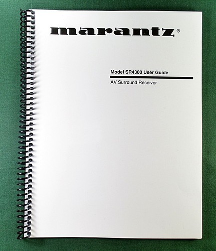 Marantz sr4300 manuale - marantz,