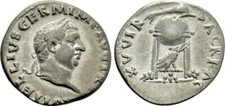 Vitellius denario ar - vitellius, (69).
