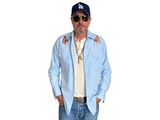 Camicia western ricamata