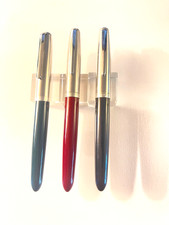 Choose One 1960s Parker 21 fountain pen FINE Squeeze Filler. Ball retention clip