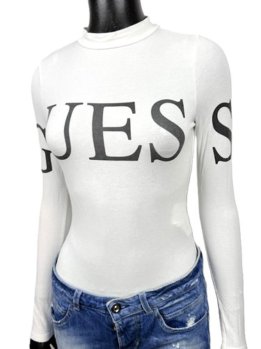 Guess body donna logo bianco - body,