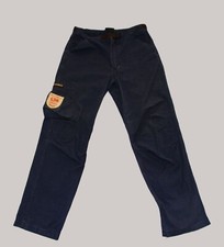 NAPAPIJRI GEOGRAPHIC PANTALONI CARGO VINTAGE PANTS BLUE NAVY PRIMI ANNI '90
