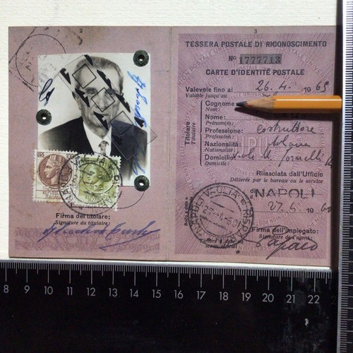 Tessera postale - tessera,