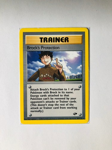 Carta pokémon brock - carta,