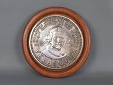 Bronzo scultura Diego Velazquez medaglia fusione in bronzo da collezione XX sec.