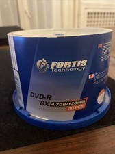 Fortis DVD-R 4,7 GB 8X confezione 30 Pezzi Printable Stampabili