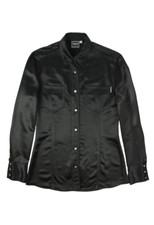 Versace Camicia nera in satin