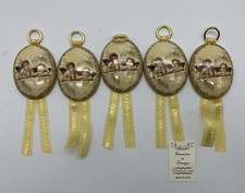 Cinque Targhe In Ceramica Con Angioletti Arcadia Creazioni In Limoges Italy