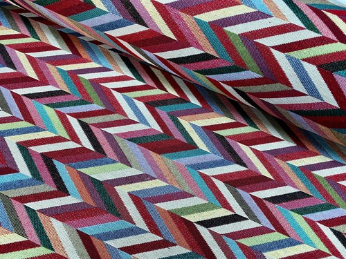 Tessuto arazzo chevron - tessuto,