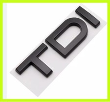 STEMMA TDI PER AUDI NERO LUCIDO POSTERIORE A1 A2 A3 A4 Q2 Q3 Q5 SCRITTA BAULE