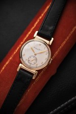 IWC Dress watch cal. 83 year 1940 Gold 14K rare model silver dial  flexible lugs