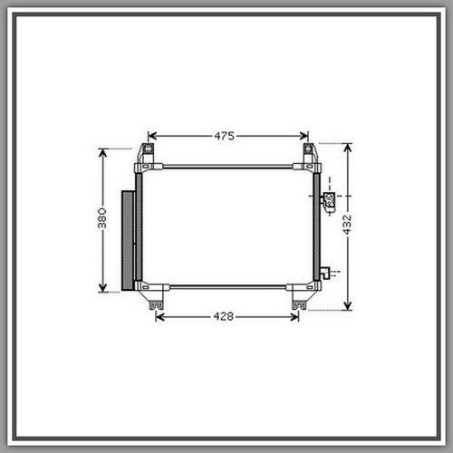 Condensatore toyota - condensatore,