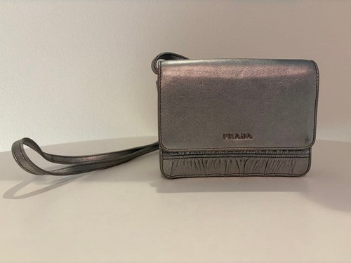 Borsa tracolla prada argento - borsa,