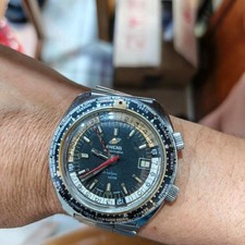 Rare Enicar Sherpa Black Dial