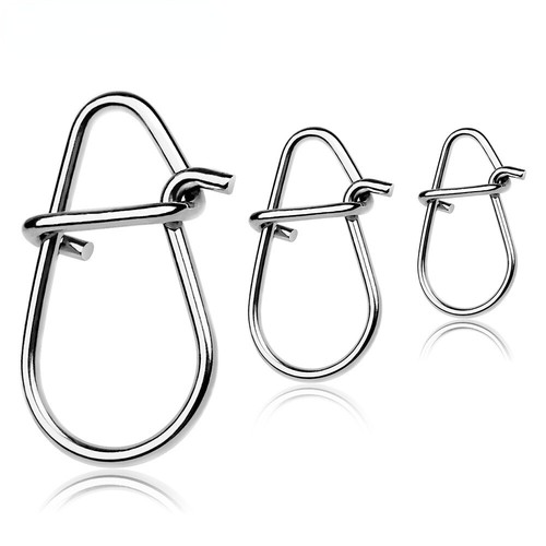 100pz connettore pesca acciaio - 100pz,