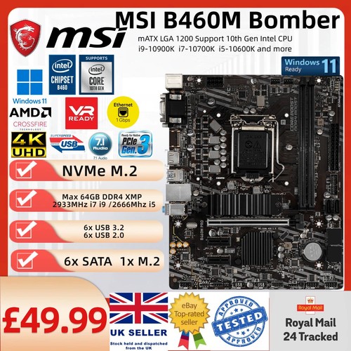Scheda madre msi b460m bomber - msi,
