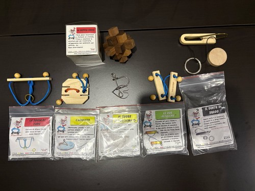 Lotto rompicapo legno - in,