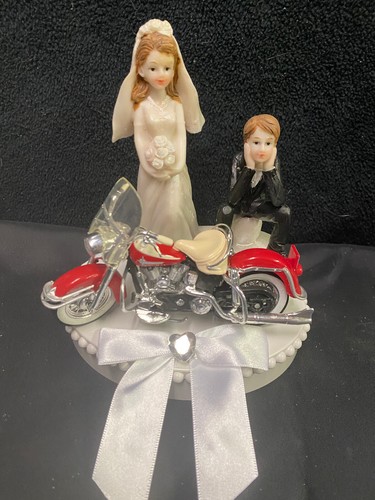 Cake topper rosso moto - cake,