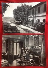?2 Cartoline Torre del Lago Puccini Studio Villa Viareggio Lucca Toscana 1960c.