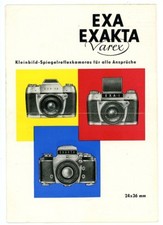 IHAGEE Brochure fotocamera EXA