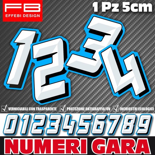 Adesivi stickers numero gara - stickers,