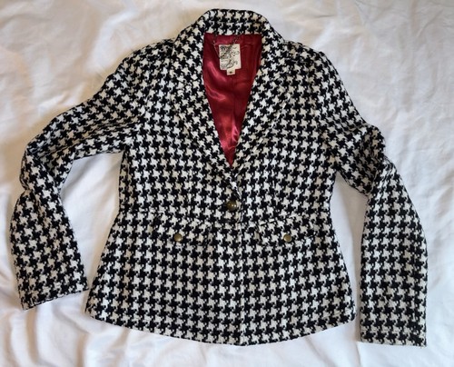 Tulle blazer white - blazer, black