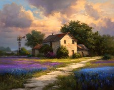 Texas Bluebonnets paesaggio