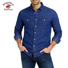 Camicia jeans manica lunga da